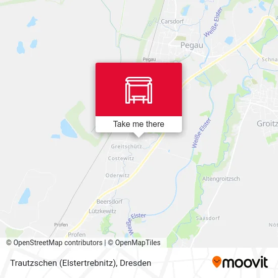 Карта Trautzschen (Elstertrebnitz)