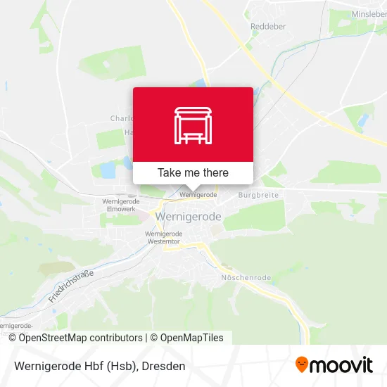 Карта Wernigerode Hbf (Hsb)