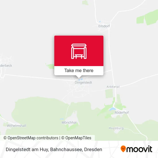 Карта Dingelstedt am Huy, Bahnchaussee