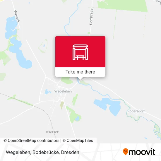 Карта Wegeleben, Bodebrücke