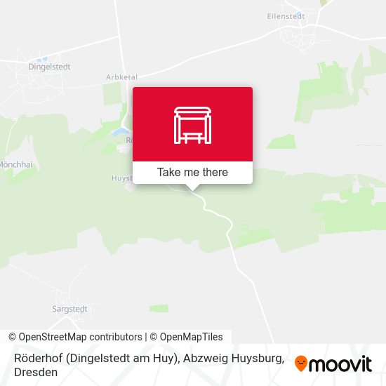 Карта Röderhof (Dingelstedt am Huy), Abzweig Huysburg