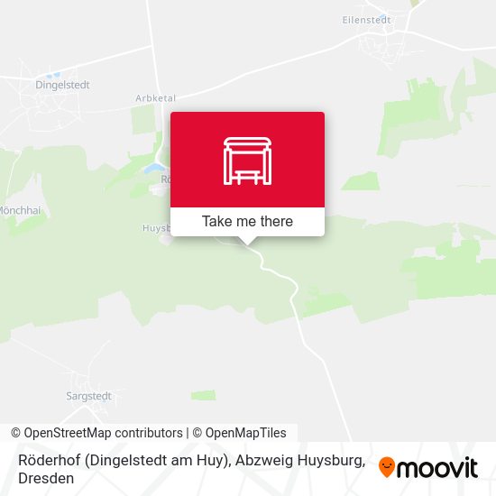 Карта Röderhof (Dingelstedt am Huy), Abzweig Huysburg