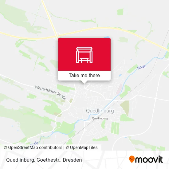 Карта Quedlinburg, Goethestr.