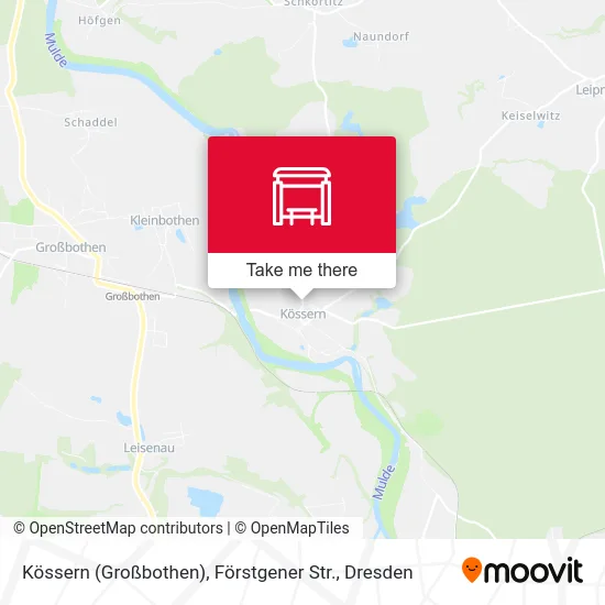 Карта Kössern (Großbothen), Förstgener Str.