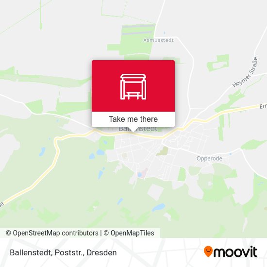 Карта Ballenstedt, Poststr.