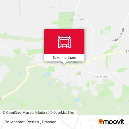 Карта Ballenstedt, Poststr.