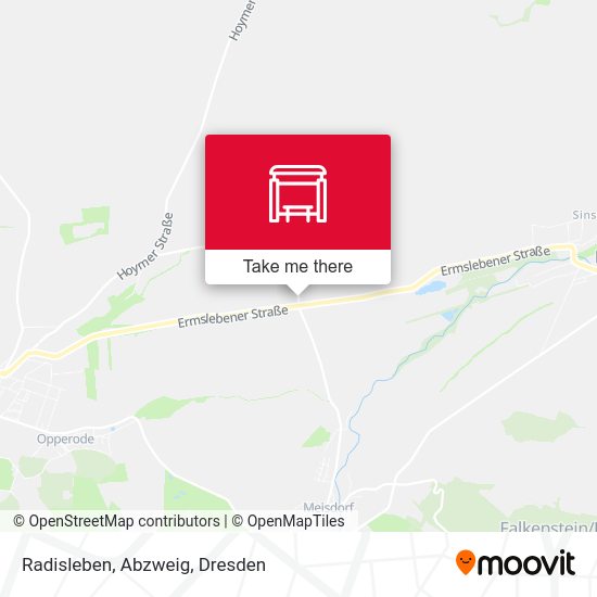 Карта Radisleben, Abzweig