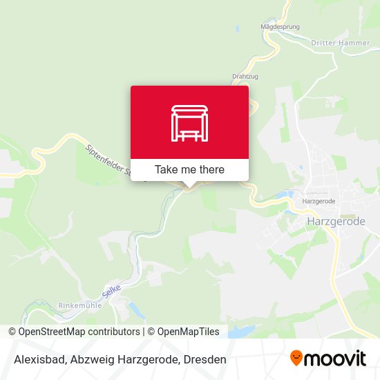 Карта Alexisbad, Abzweig Harzgerode