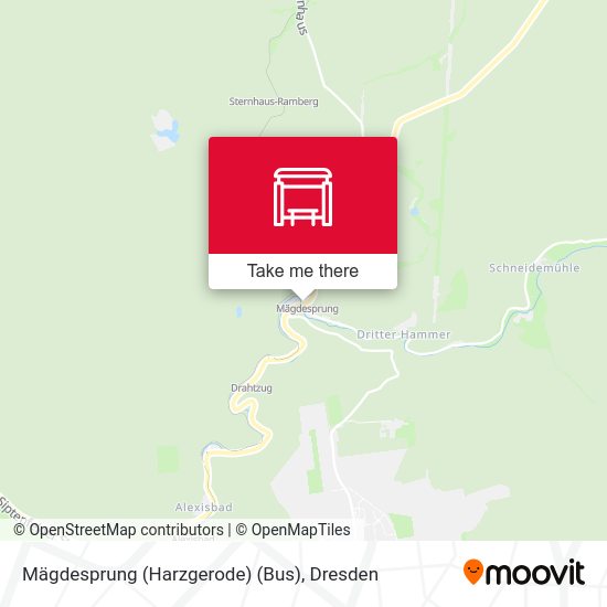 Карта Mägdesprung (Harzgerode) (Bus)
