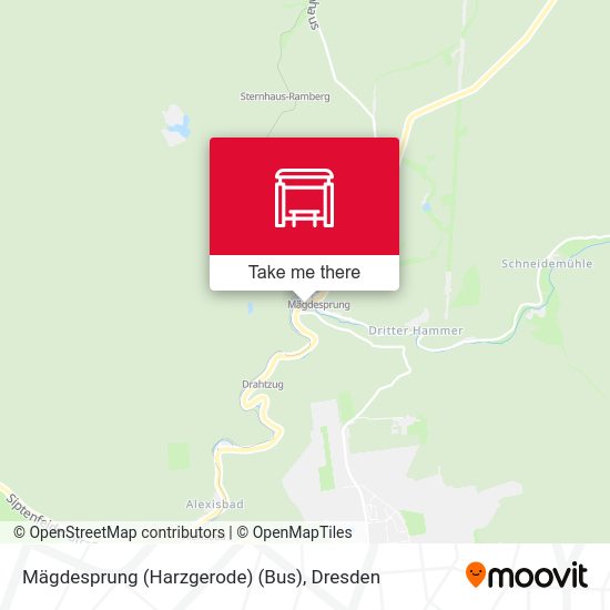 Карта Mägdesprung (Harzgerode) (Bus)