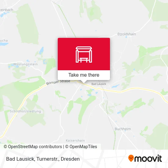Карта Bad Lausick, Turnerstr.