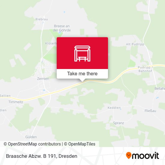 Карта Braasche Abzw. B 191