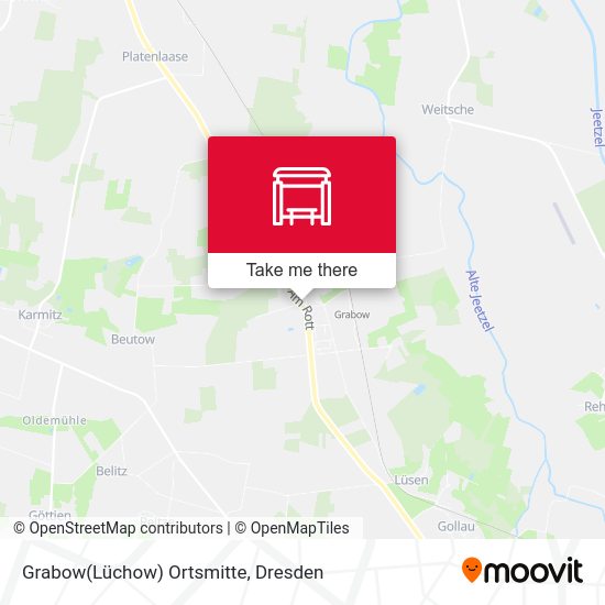 Карта Grabow(Lüchow) Ortsmitte