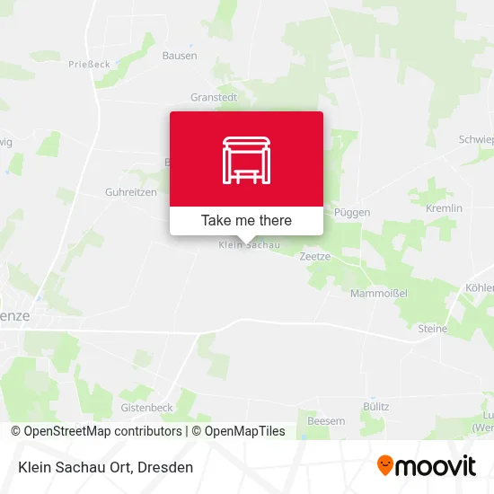 Klein Sachau Ort map