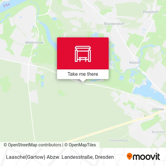 Карта Laasche(Gartow) Abzw. Landesstraße