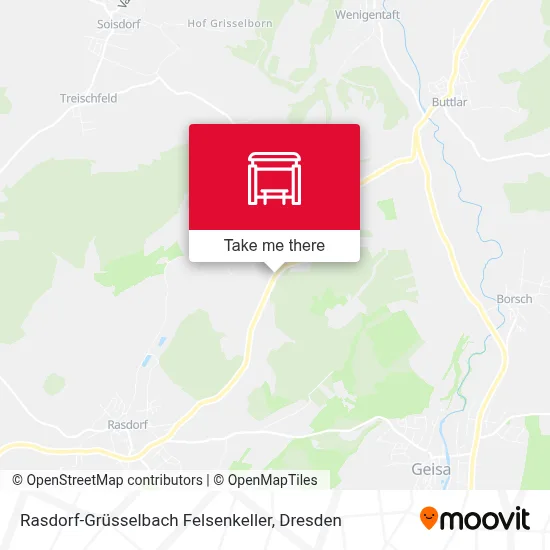 Rasdorf-Grüsselbach Felsenkeller map