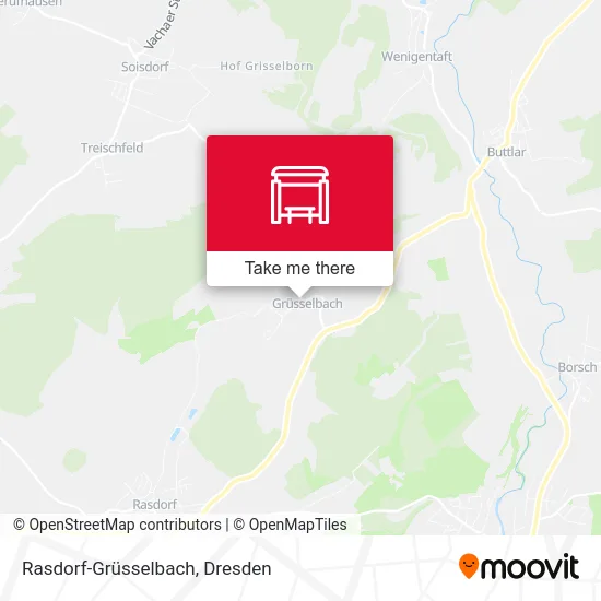 Rasdorf-Grüsselbach map