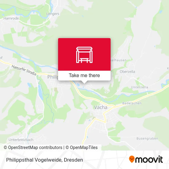 Карта Philippsthal Vogelweide