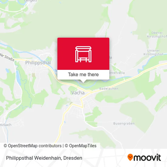 Карта Philippsthal Weidenhain