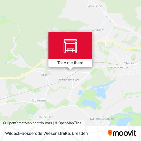 Карта Wildeck-Bosserode Wiesenstraße