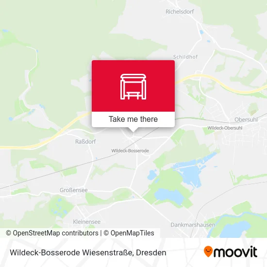 Карта Wildeck-Bosserode Wiesenstraße