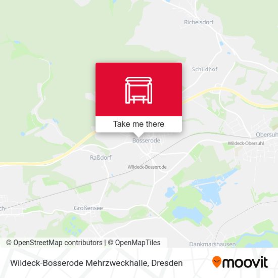 Карта Wildeck-Bosserode Mehrzweckhalle