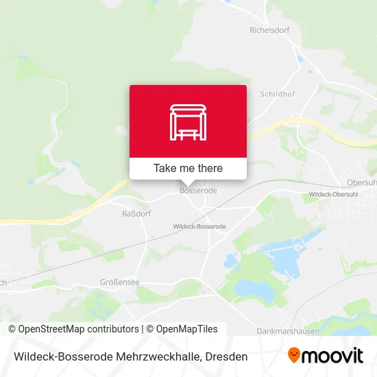 Карта Wildeck-Bosserode Mehrzweckhalle