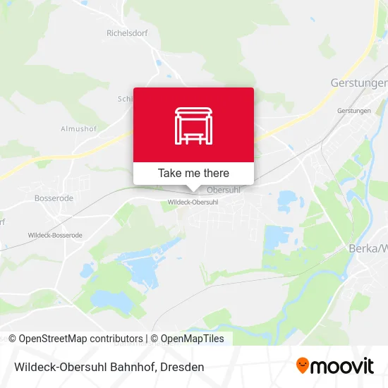 Карта Wildeck-Obersuhl Bahnhof