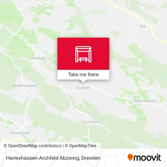 Карта Herleshausen-Archfeld Abzweig