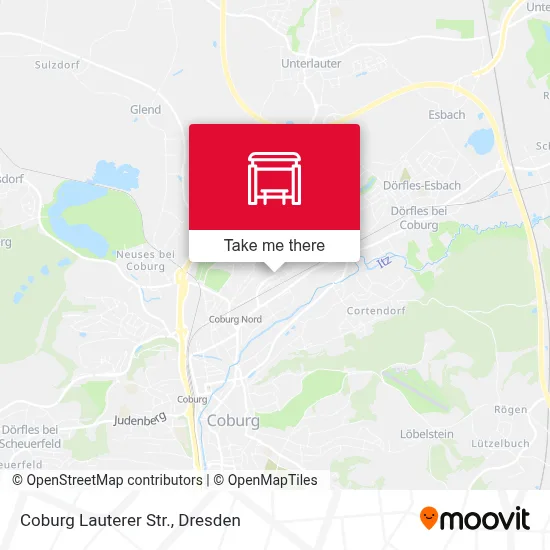 Coburg Lauterer Str. map
