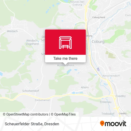 Карта Scheuerfelder Straße