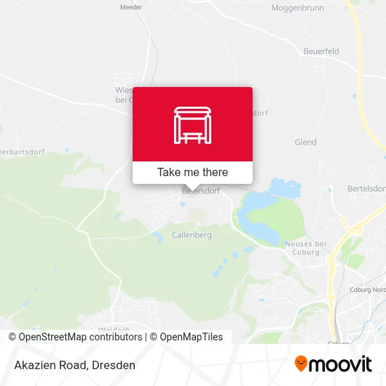 Akazienweg map