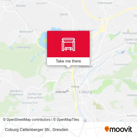 Coburg Callenberger Str. map