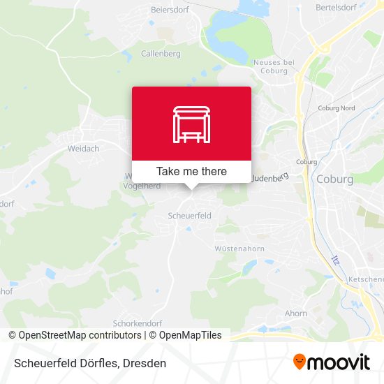 Карта Scheuerfeld Dörfles