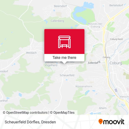 Карта Scheuerfeld Dörfles