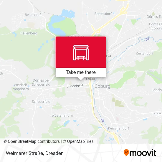 Карта Weimarer Straße