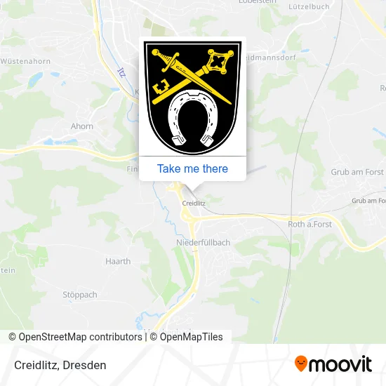 Creidlitz map