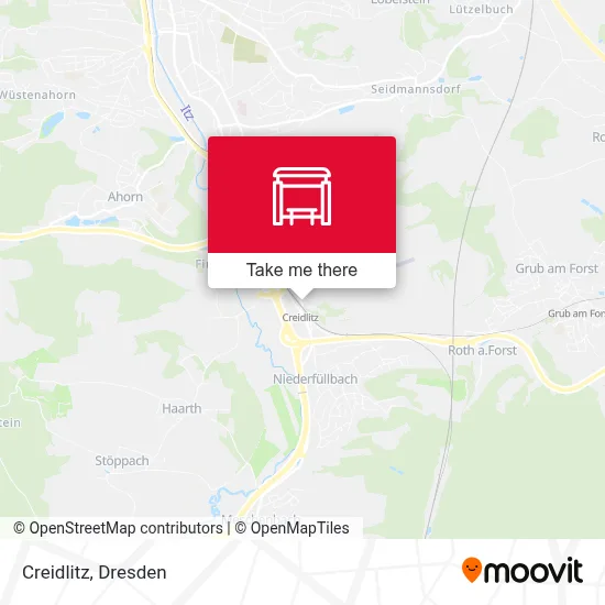 Creidlitz map