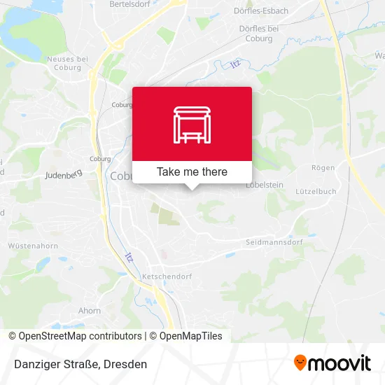 Карта Danziger Straße