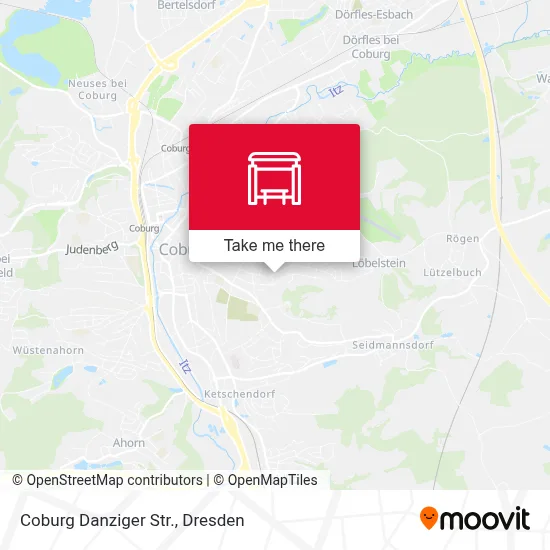 Coburg Danziger Str. map