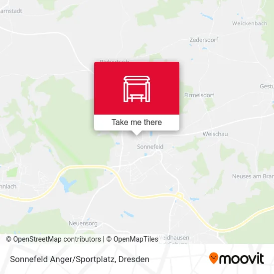 Карта Sonnefeld Anger/Sportplatz
