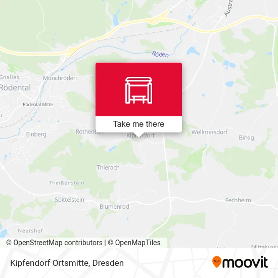 Карта Kipfendorf Ortsmitte
