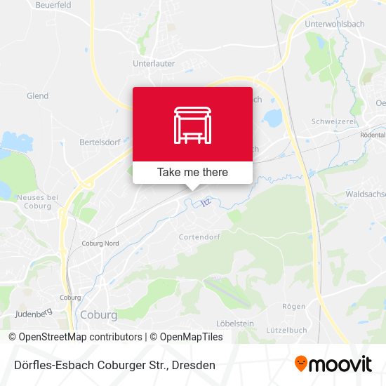 Карта Dörfles-Esbach Coburger Str.