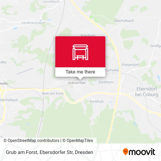 Карта Grub am Forst, Ebersdorfer Str