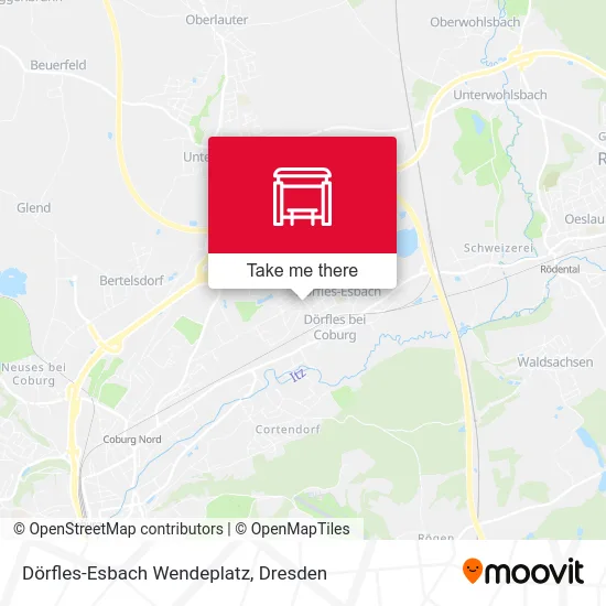 Карта Dörfles-Esbach Wendeplatz