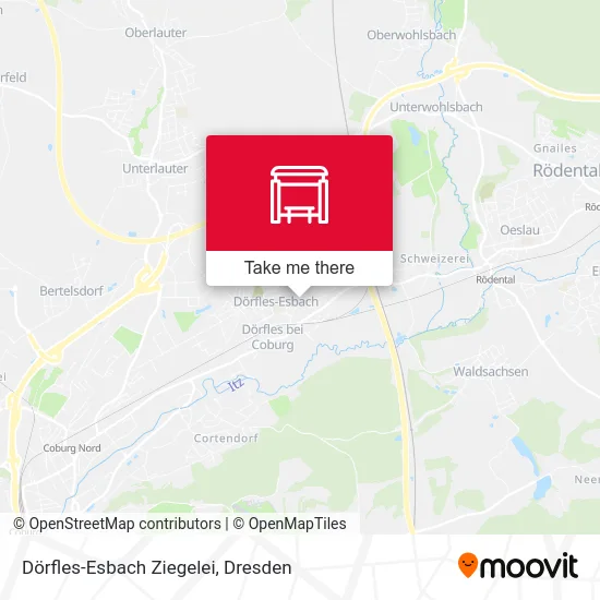 Карта Dörfles-Esbach Ziegelei