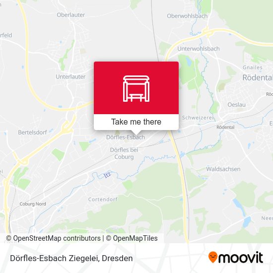 Карта Dörfles-Esbach Ziegelei