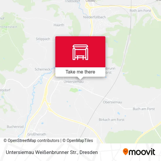Карта Untersiemau Weißenbrunner Str.