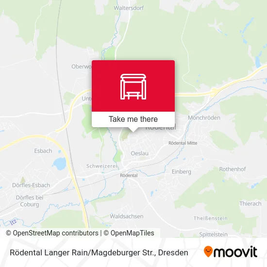 Rödental Langer Rain / Magdeburger Str. map