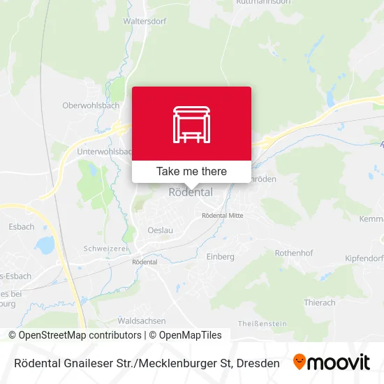 Rödental Gnaileser Str. / Mecklenburger St map